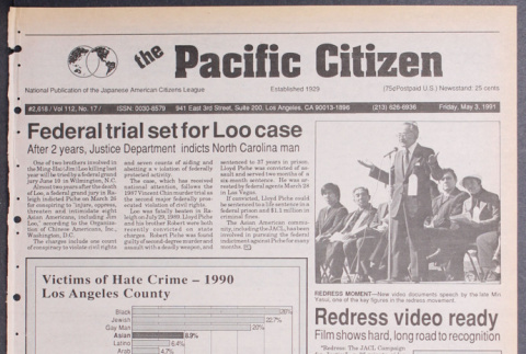 Pacific Citizen, Vol. 112, No. 17 [May 3, 1991] (ddr-pc-63-17)
