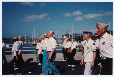 Veterans marching in veterans parade (ddr-densho-368-363)