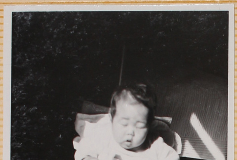 Susan Shiomi in high chair (ddr-densho-522-150)