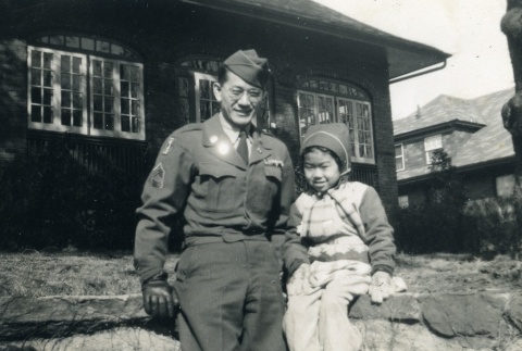 Clarence Matsumura and a young girl (ddr-densho-22-101)
