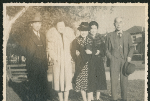 Mr. Tanaka - Amy - Mrs. Ishige - Mrs. Tamaka - Mrs. Tanaka (ddr-densho-378-1023)