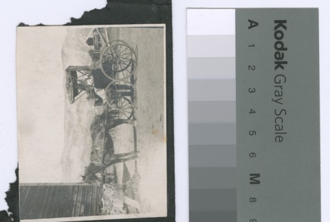 Man driving a horse and buggy (ddr-densho-255-132)