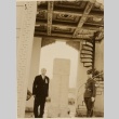 Chu Minyi and another man at a temple (ddr-njpa-1-146)