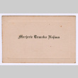 Marjorie Tomoko Nojima's graduation name card (ddr-densho-550-103)