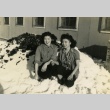 Two Nisei in the snow (ddr-densho-159-53)