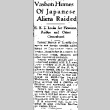 Vashon Homes Of Japanese Aliens Raided. F.B.I. Looks for Firearms, Radios and Other Contraband (February 7, 1942) (ddr-densho-56-605)