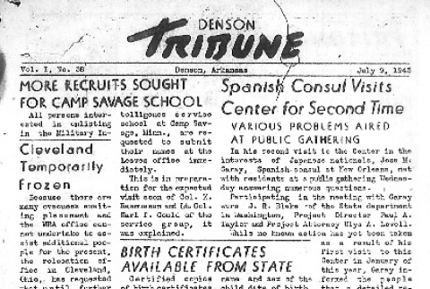 Denson Tribune Vol. I No. 38 (July 9, 1943) (ddr-densho-144-79)