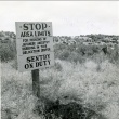Camp boundary sign (ddr-densho-22-434)