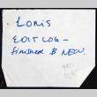 Loni Ding Nisei Soldier edit logs (ddr-densho-1007-1408)
