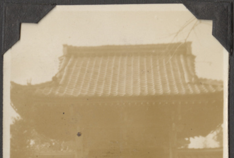 Front gate of a Japanese building (ddr-densho-432-100)