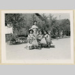 Dancers pose with parasols (ddr-densho-37-1643)