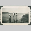 Three children swimming (ddr-densho-321-971)