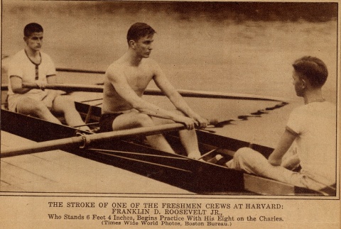 Franklin D. Roosevelt, Jr. rowing (ddr-njpa-1-1658)