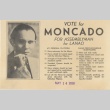 Campaign advertisement for Hilario Moncado (ddr-njpa-2-715)