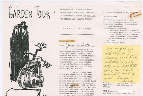 Invitation to join Garden Tour committee (ddr-densho-377-3062)