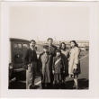 Group standing in parking lot (ddr-densho-426-30)
