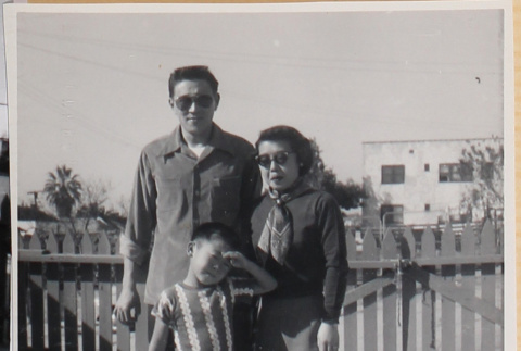 Couple with boy (ddr-densho-522-268)