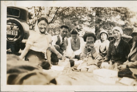 Group at a picnic (ddr-densho-321-703)