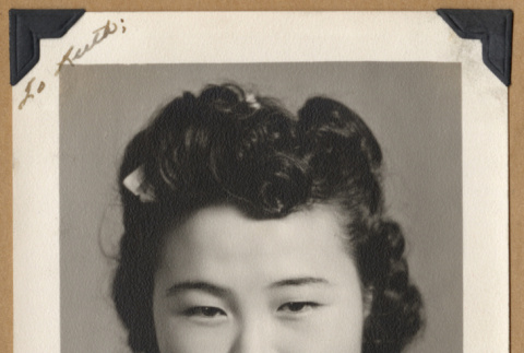 Portrait of Mitzi with a collared top (ddr-densho-542-270)