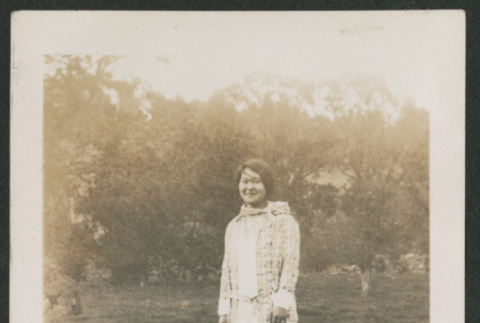 woman outside (ddr-densho-378-597)