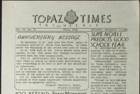Topaz Times Vol. IV No. 31 (September 11, 1943) (ddr-densho-142-211)