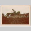 Rock waterfall and pond under construction (ddr-densho-377-2199)
