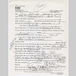 Shiro Tokuno interviewee form (ddr-densho-1007-961)