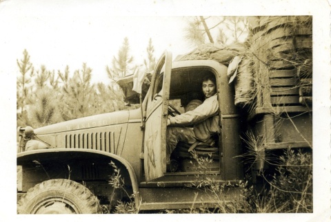 Soldier in a truck (ddr-densho-22-210)