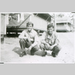 William Kochiyama and one other soldier squatting (ddr-densho-1007-819)