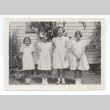 Four girls in dresses (ddr-one-6-5)