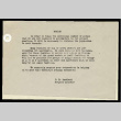 Notice from C.E. Rachford, Project Director, Heart Mountain Relocation Project, 1942 (ddr-csujad-55-726)