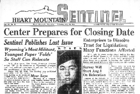 Heart Mountain Sentinel Vol. IV No. 31 (July 28, 1945) (ddr-densho-97-243)