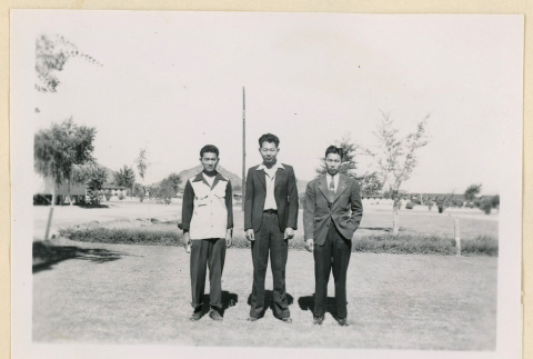 Three inductees (ddr-densho-37-2033)