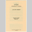 Vox Productions pamphlet (ddr-densho-1007-1487)