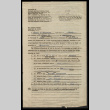 Claim for damage to or loss of real or personal property by a person of Japanese ancestry, Form no. Cl. 1, George Hideo Nakamura, copy (ddr-csujad-55-2424)