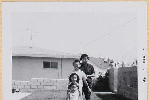 Yoshiko, William, Susan and Leslie Shiomi (ddr-densho-522-493)