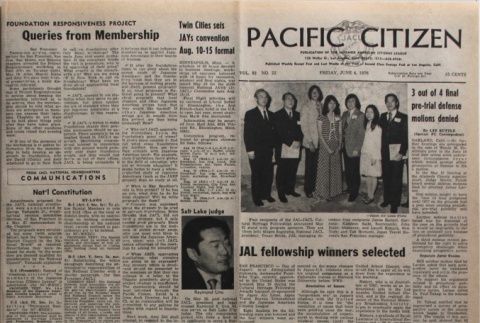 Pacific Citizen, Vol. 82, No. 22 (June 4, 1976) (ddr-pc-48-22)
