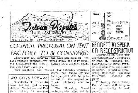 Tulean Dispatch Vol. IV No. 25 (December 11, 1942) (ddr-densho-65-343)