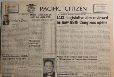 Pacific Citizen, Vol. 56, No. 2 (January 11, 1963) (ddr-pc-35-2)