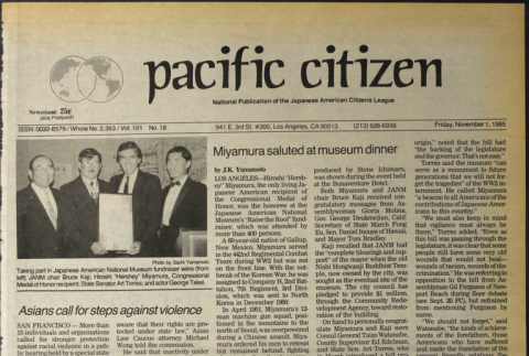 Pacific Citizen, Vol. 101 No. 18 (November 1, 1985) (ddr-pc-57-43)