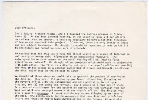 Letter from Alex Kimura to Officers (ddr-densho-523-744)