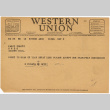 Western Union Telegram to Kan Domoto from H. Kurata & Dokyu (ddr-densho-329-677)