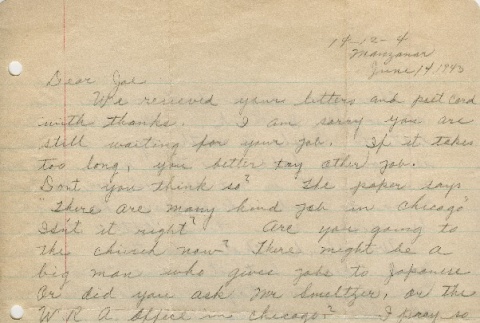 Letter to a Nisei man from his mother (ddr-densho-153-60)