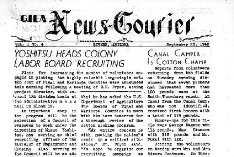 Gila News-Courier Vol. I No. 4 (September 23, 1942) (ddr-densho-141-4)