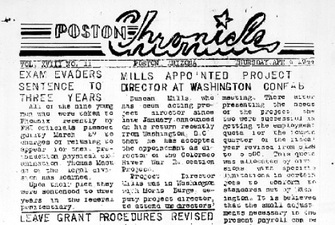 Poston Chronicle Vol. XVIII No. 11 (April 6, 1944) (ddr-densho-145-489)
