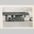 Large group outside a ship model shop (ddr-densho-37-1262)