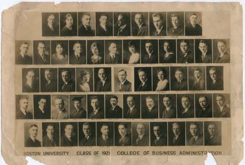 Individual photos of Class of 1921, Boston University (ddr-densho-355-110)