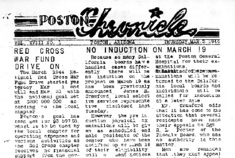 Poston Chronicle Vol. XVIII No. 1 (March 3, 1944) (ddr-densho-145-478)