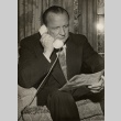 Man speaking on a telephone (ddr-njpa-2-760)
