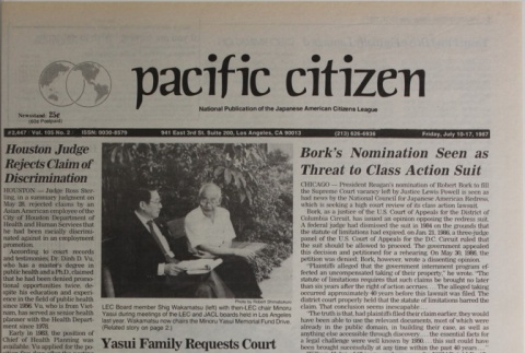Pacific Citizen, Vol. 105, No. 2 (July 10-17, 1987) (ddr-pc-59-27)